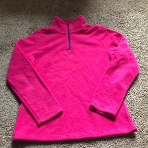French Toast Fleece Girls Size 10/12 Pink 1/4 Zip Sweatshirt